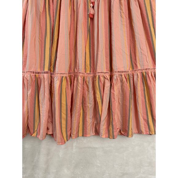 NWT Matilda Jane Tier Maxi Skirt S A-Line Ruffle Western Prairie - Picture 2 of 7